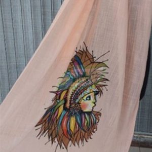 African Tribal Doll Peach